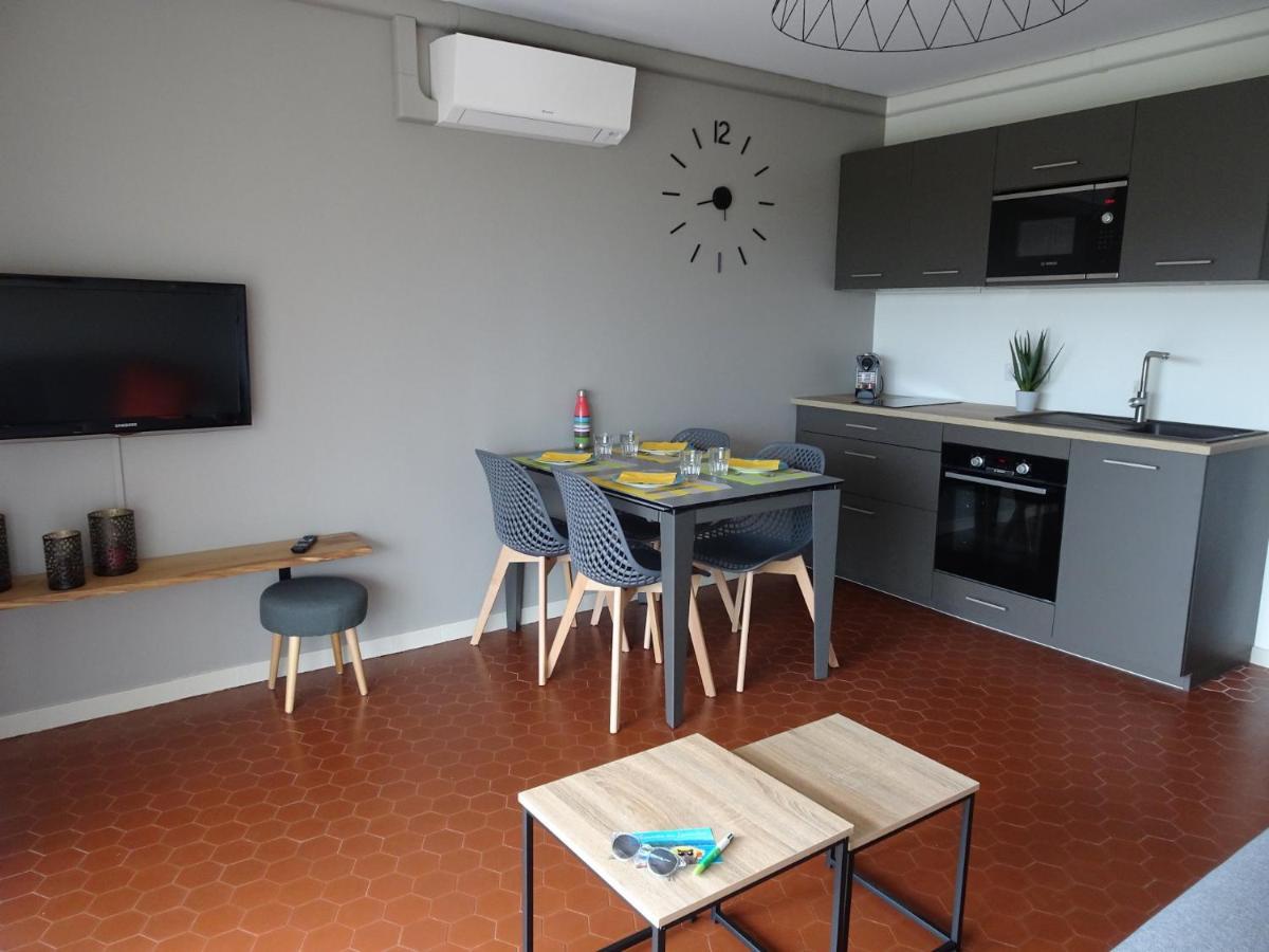 T3 150 M De La Plage, Climatisation, Piscine Et Parking Privatif - Ле-Лаванду Екстер'єр фото